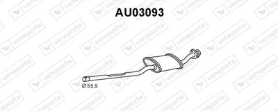 Frontschalldämpfer Audi 80 B3 Limousine · Audi COUPE B3