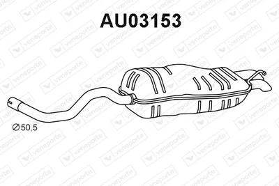 Endschalldämpfer Audi A3 · Seat LEON · Vw GOLF IV