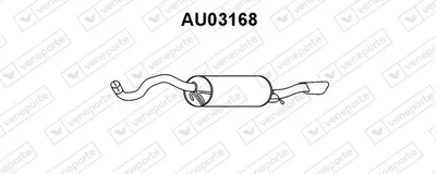 Endschalldämpfer Audi A4 B5 · Audi A4 B5 Avant