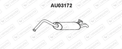 Schalldämpfer hinten Audi 80 B4 Avant · Audi A6 C4 Avant