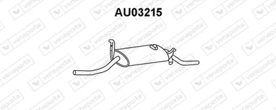 Schalldämpfer hinten Audi 50 · Vw DERBY · Vw POLO
