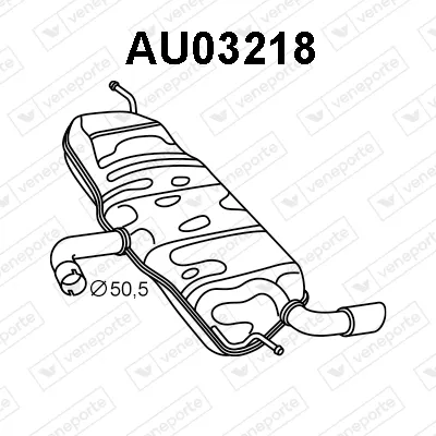 Endschalldämpfer Audi A3