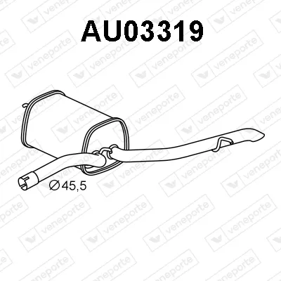 Endschalldämpfer Audi A2
