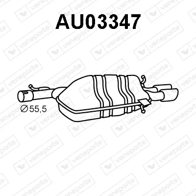 Endschalldämpfer Audi A4 B5 · Audi A4 B5 Avant · Audi A4 B6