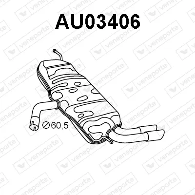 Endschalldämpfer Audi A3 · Audi A3 Sportback