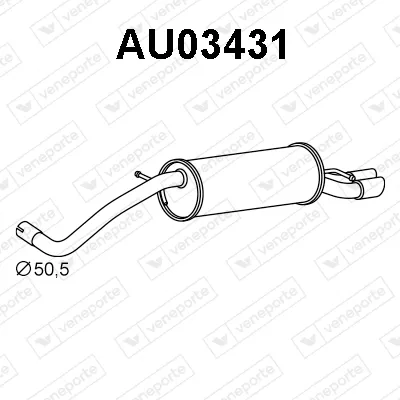 Endschalldämpfer Audi A1 · Audi A1 Sportback