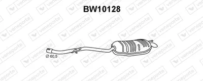 Schalldämpfer hinten Bmw 3 Compact