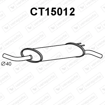 Endschalldämpfer Citroën VISA · Citroën VISA Convertible · Peugeot 104