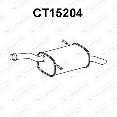 Hintere Schalldämpfer Citroën BERLINGO MULTISPACE · Citroën BERLINGO Box Body/MPV · Peugeot PARTNER TEPEE