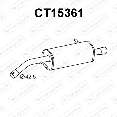 Endschalldämpfer Citroën C2