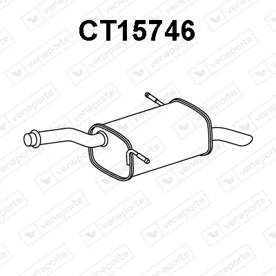 Hintere Schalldämpfer Citroën BERLINGO MULTISPACE · Citroën BERLINGO Box Body/MPV · Peugeot PARTNER TEPEE