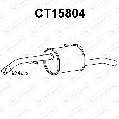 Endschalldämpfer Citroën C3 II · Citroën DS3 · Citroën C3 II Rückschlag Van