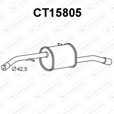 Endschalldämpfer Citroën C3 II · Citroën DS3 · Citroën C3 II Rückschlag Van