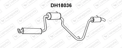 Hinterer Schalldämpfer Daihatsu MOVE
