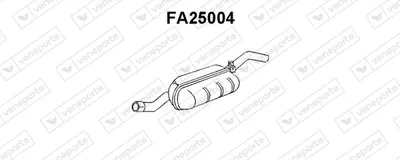 Endschalldämpfer Fiat 127 · Seat FURA