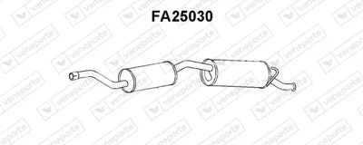 Schalldämpfer hinten Fiat UNO