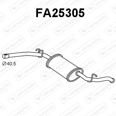Hinterer Schalldämpfer Fiat FIORINO Kastenkörper/MPV · Fiat FIORINO Abholen