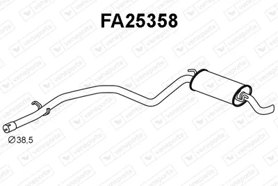 Hintere Schalldämpfer Fiat SEICENTO / 600 · Fiat SEICENTO / 600 Hatchback Van