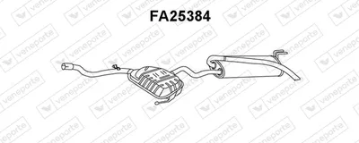 Hintere Schalldämpfer Fiat MAREA