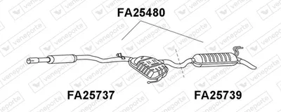 Endschalldämpfer Fiat BRAVA · Fiat BRAVO I