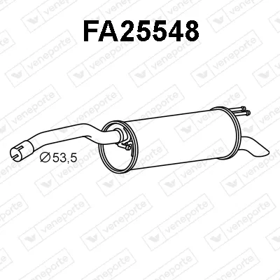 Endschalldämpfer Fiat STILO · Fiat BRAVO II · Lancia DELTA III