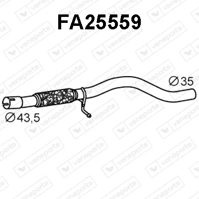 Auspuffrohr Fiat SEICENTO / 600
