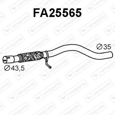 Auspuffrohr Fiat SEICENTO / 600