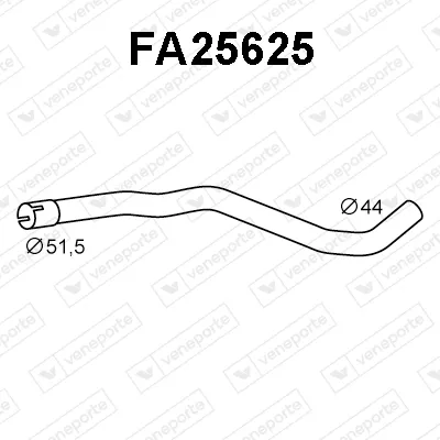 Auspuffrohr Fiat PANDA · Fiat 500 · Fiat PANDA Rückschlag Van