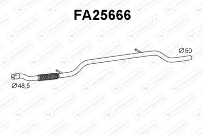 Auspuffrohr Fiat IDEA · Lancia MUSA