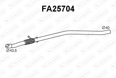 Auspuffrohr Fiat PANDA