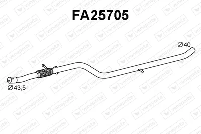 Auspuffrohr Fiat PANDA