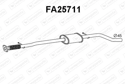 Frontschalldämpfer Fiat IDEA · Lancia MUSA