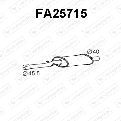 Frontschalldämpfer Fiat RITMO · Seat RONDA