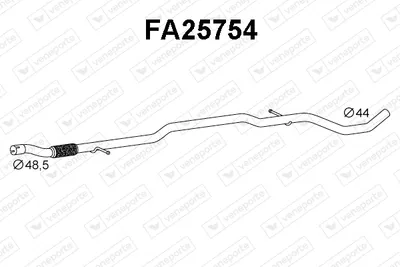 Auspuffrohr Fiat PANDA · Fiat 500 · Fiat PANDA Rückschlag Van