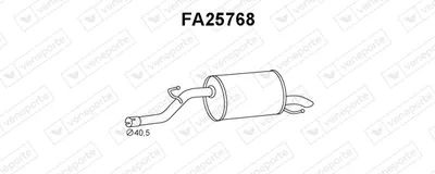 Endschalldämpfer Fiat GRANDE PUNTO · Fiat PUNTO EVO · Fiat PUNTO