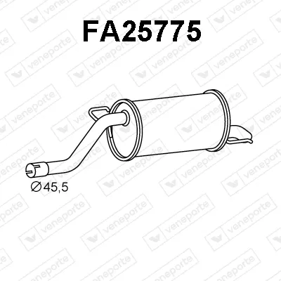 Endschalldämpfer Fiat GRANDE PUNTO · Fiat PUNTO EVO · Fiat PUNTO Hatchback Van