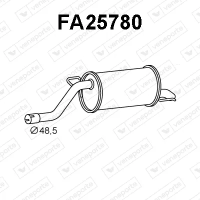 Endschalldämpfer Fiat GRANDE PUNTO · Fiat PUNTO EVO · Fiat PUNTO Hatchback Van