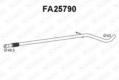 Auspuffrohr Fiat PANDA · Fiat 500 · Fiat PANDA Rückschlag Van