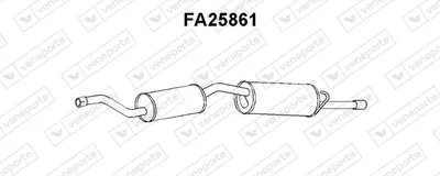 Schalldämpfer hinten Fiat UNO