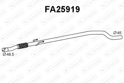 Abgasleitung Fiat GRANDE PUNTO · Fiat PUNTO EVO · Fiat PUNTO Hatchback Van