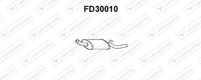 Endschalldämpfer Ford ESCORT III · Ford ESCORT IV