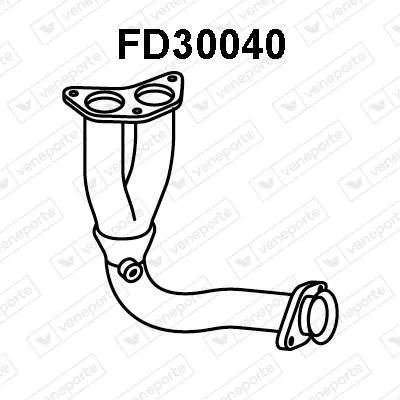 Auspuffrohr Ford FIESTA III