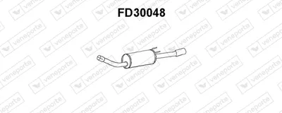 Schalldämpfer hinten Ford SCORPIO II · Ford SCORPIO II Turnier