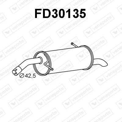 Endschalldämpfer Ford FIESTA VI · Ford FIESTA VI Van