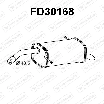 Endschalldämpfer Ford FIESTA VI · Ford FIESTA VI Van