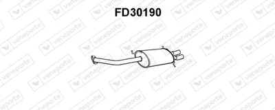 Schalldämpfer hinten Ford Usa PROBE II