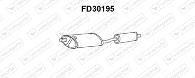 Vorne Schalldämpfer Ford TRANSIT Bus · Ford TRANSIT Van · Ford TRANSIT Plattform/Chassis