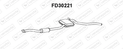 Vorderer Schalldämpfer Ford SIERRA I Hatchback