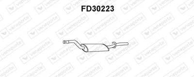 Hinterer Schalldämpfer Ford GRANADA Turnier