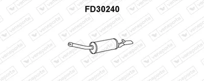 Schalldämpfer hinten Ford SCORPIO I Limousine · Ford SCORPIO I Turnier